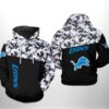 Detroit Lions NFL Camo Veteran Team 3D Hoodie 1