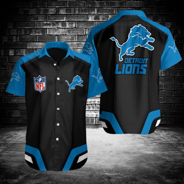 Detroit Lions NFL Performance Hawaiian Shirt