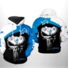 Detroit Lions NFL Skull Punisher Team 3D Hoodie 1