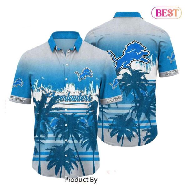 Detroit Lions Ocean Breeze Gradient Hawaiian 1