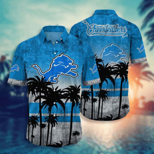 Detroit Lions Palm Horizon Hawaiian 1