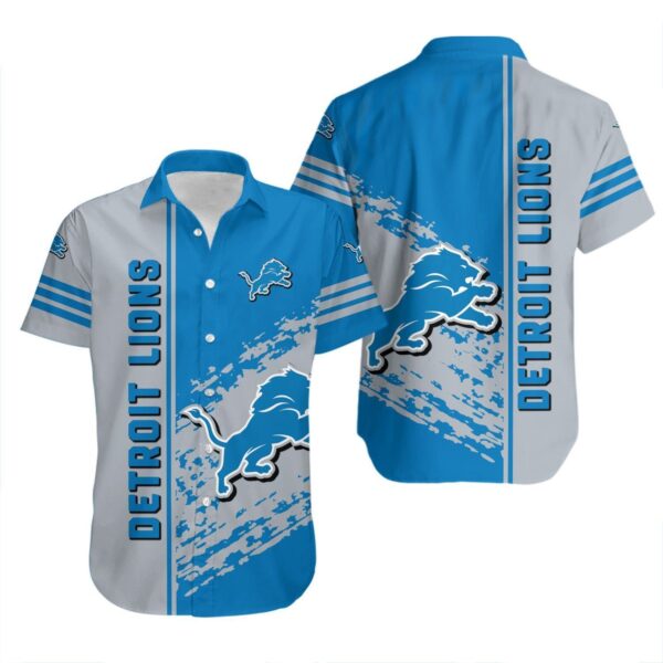 Detroit Lions Speed Stripe Hawaiian 1