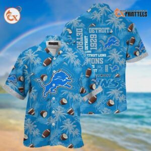 Detroit Lions Sport Team NFL Aloha Summer Hawaiian NFL