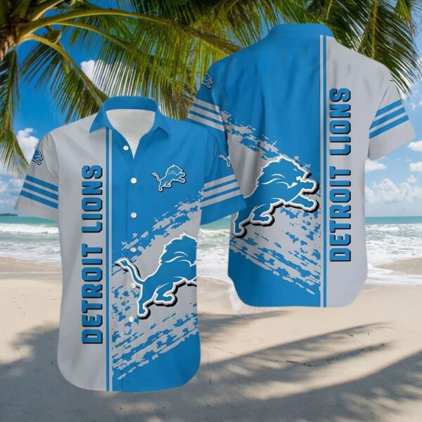 Detroit Lions Streak Wave Hawaiian 1