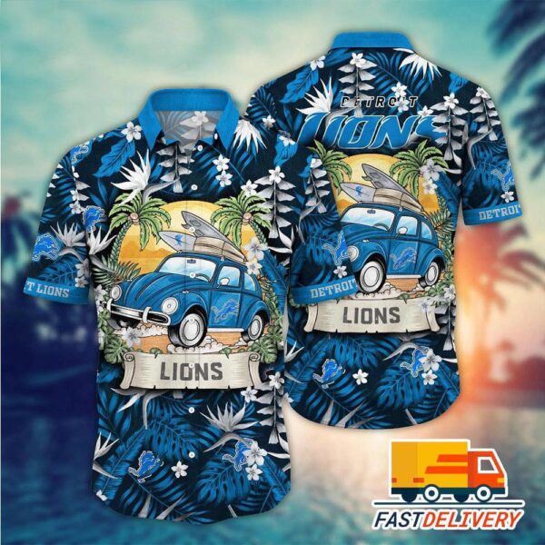 Detroit Lions Surf Wagon Hawaiian 1