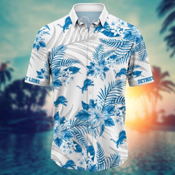 Detroit Lions Tropical Elegance Hawaiian 1