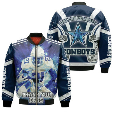 Emmitt Smith 22 Dallas Cowboys Nfc East Division Champions Super Bowl 2024 Thank You Fans Bomber Jacket 1