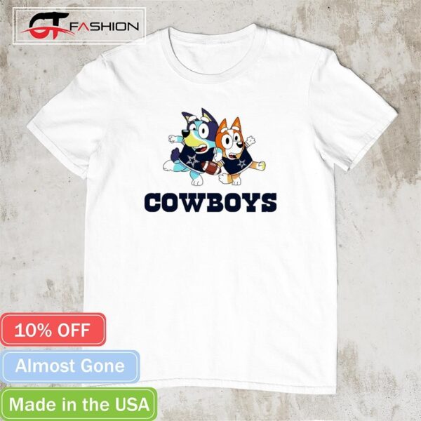 Football Dallas Cowboys Bluey and Bingo Cartoon 1