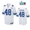 Jake Ferguson 48 Dallas Cowboys Super Bowl LVII Super Bowl LVII White Men Game Jersey 1