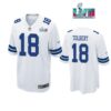 Jalen Tolbert 18 Dallas Cowboys Super Bowl LVII Super Bowl LVII White Men Game Jersey