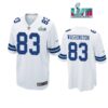 James Washington 83 Dallas Cowboys Super Bowl LVII Super Bowl LVII White Men Game Jersey 1