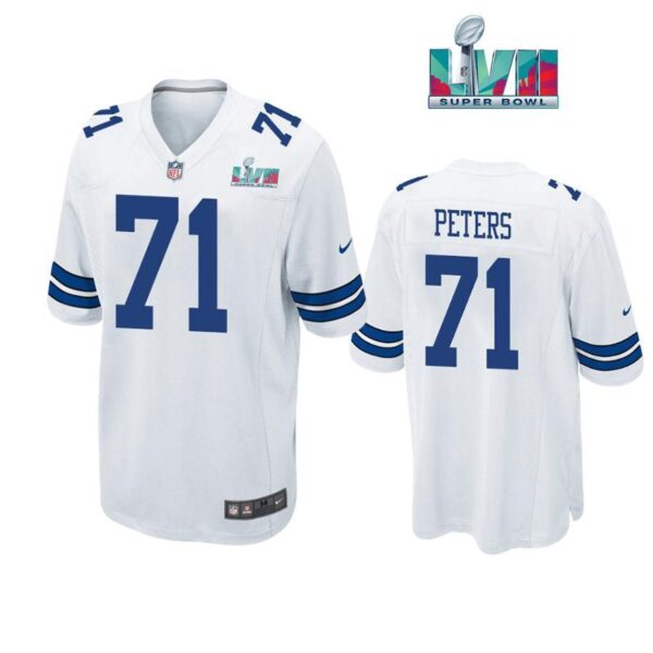 Jason Peters 71 Dallas Cowboys Super Bowl LVII Super Bowl LVII White Men Game Jersey 1