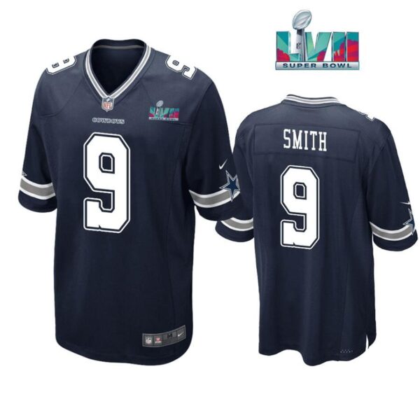 Jaylon Smith 9 Dallas Cowboys Super Bowl LVII Super Bowl LVII Navy Men Game Jersey 1