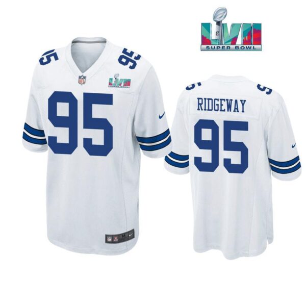 John Ridgeway 95 Dallas Cowboys Super Bowl LVII Super Bowl LVII White Men Game Jersey 1