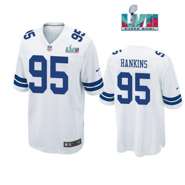 Johnathan Hankins 95 Dallas Cowboys Super Bowl LVII Super Bowl LVII White Men Game Jersey 1