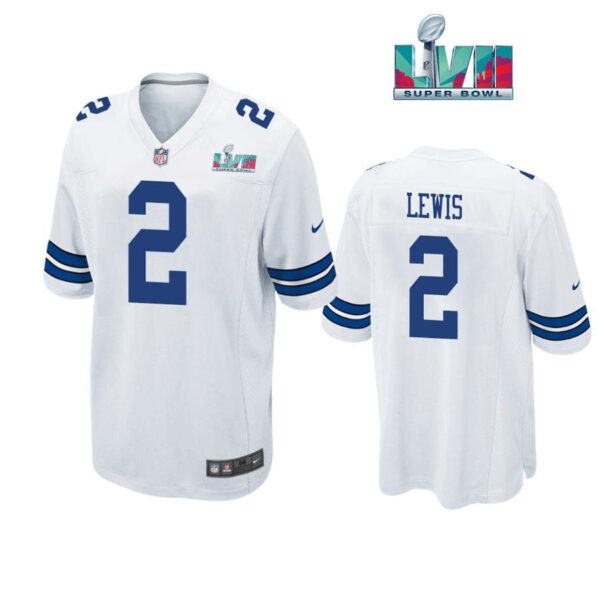 Jourdan Lewis 2 Dallas Cowboys Super Bowl LVII Super Bowl LVII White Men Game Jersey 1