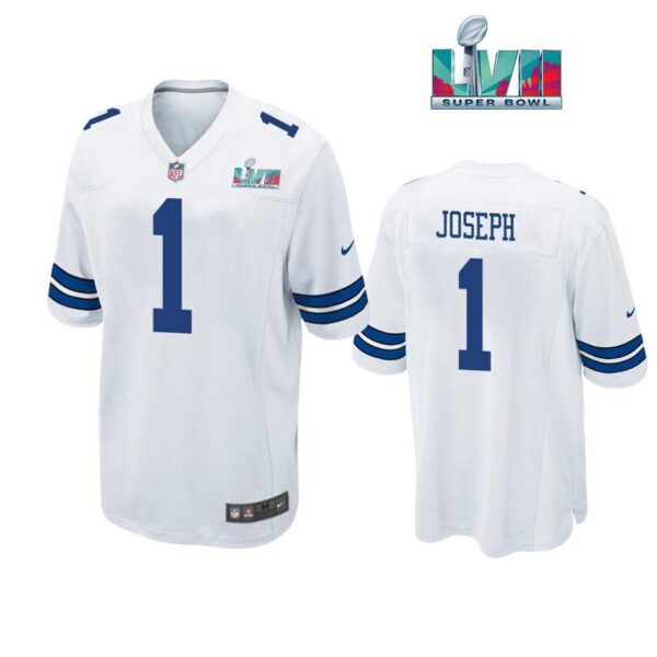 Kelvin Joseph 1 Dallas Cowboys Super Bowl LVII Super Bowl LVII White Men Game Jersey 1