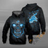 Lava Skull Detroit Lions Hoodie 3d 1