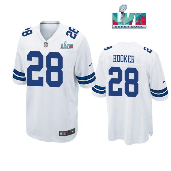 Malik Hooker 28 Dallas Cowboys Super Bowl LVII Super Bowl LVII White Men Game Jersey 1