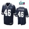 Malik Jefferson 46 Dallas Cowboys Super Bowl LVII Super Bowl LVII Navy Men Game Jersey 1