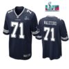 Matt Waletzko 71 Dallas Cowboys Super Bowl LVII Super Bowl LVII Navy Men Game Jersey 1