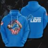 Nfl Detroit Lions Team 3d Hoodie 1