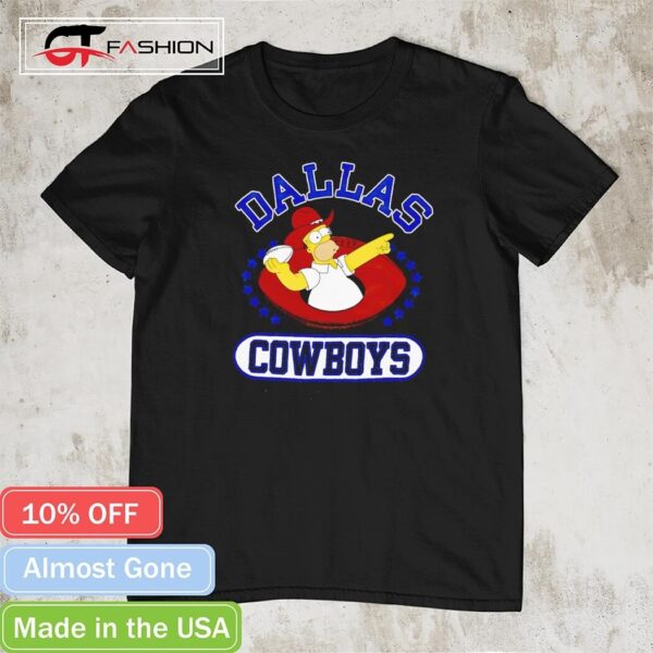 The Simpsons Homer x Dallas Cowboys Cartoon Football 1