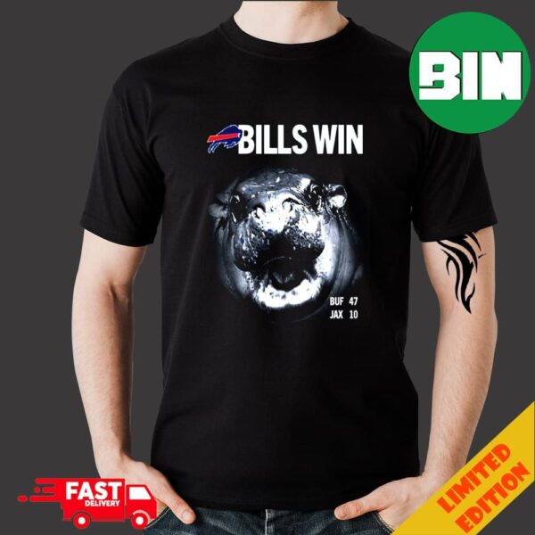 Buffalo Bills Moodeng Go Bills Congratulations Bills Win With 47 Points NFL Bills Mafia Merchandise 1