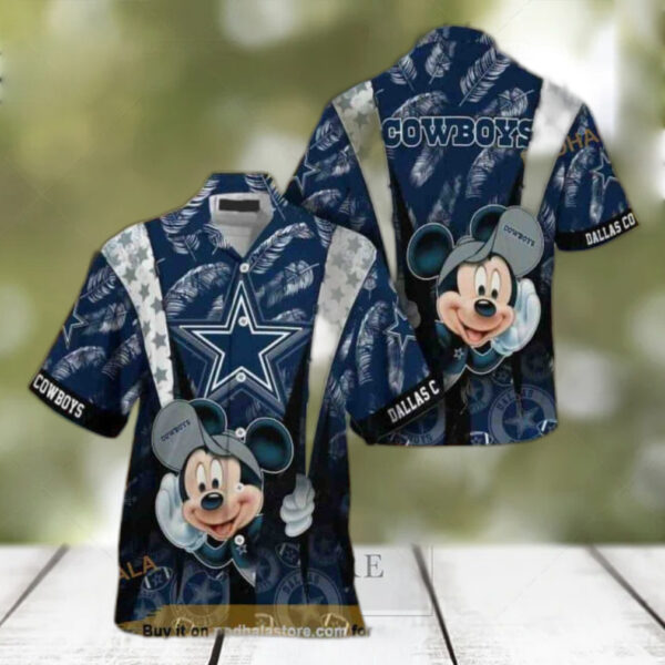 Cool Mickey Mouse Disney Dallas Cowboys Hawaiian 1