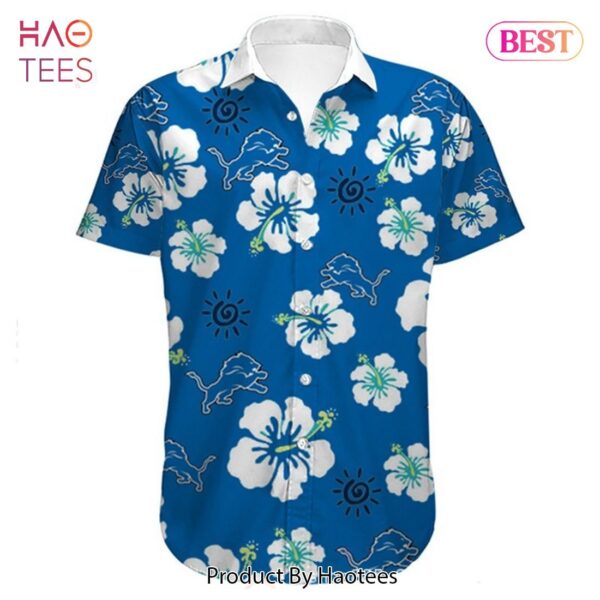 Detroit Lions Hawaiian flower summer gift for fans 1