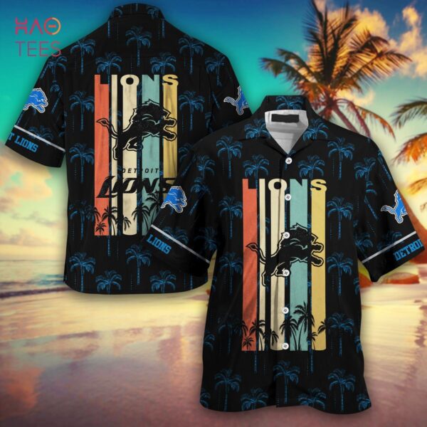 Detroit Lions NFL Hawaiian Retro Vintage Summer 1