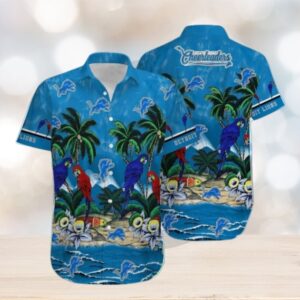 Detroit Lions Parrot Island NFL Hawaiian for fans