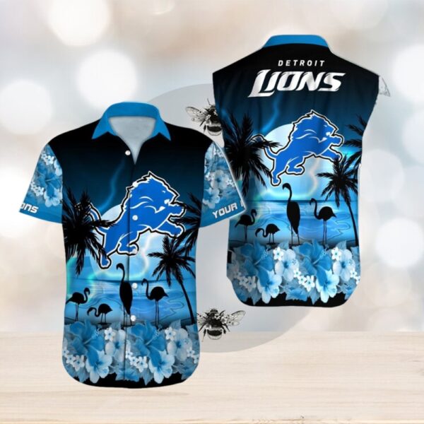 Detroit Lions Tropical Outfit Custom Name Beach Nlf Hawaiian 1