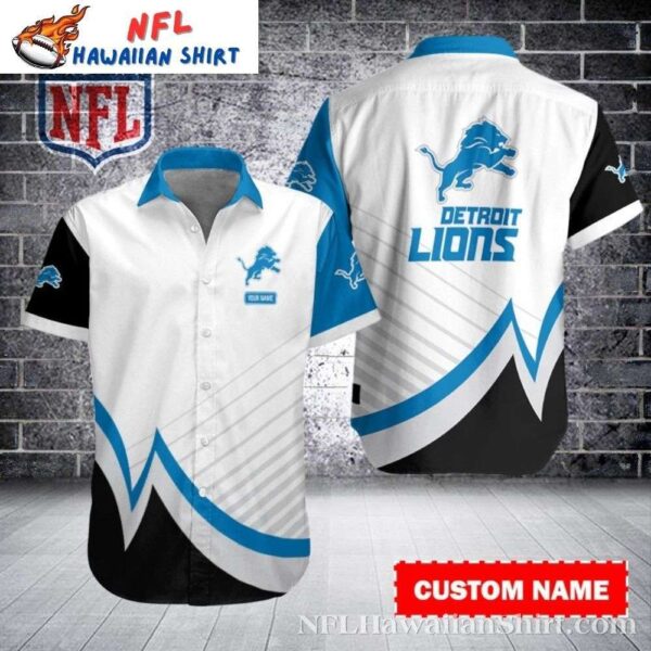 Detroit Lions Wave Runner Custom Name Hawaiian 1