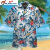 Exotic Pineapple And Hibiscus Detroit Lions Tropical Hawaiian 1