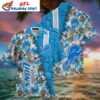 Island Breeze Detroit Lions Stripe Hawaiian Casual 1