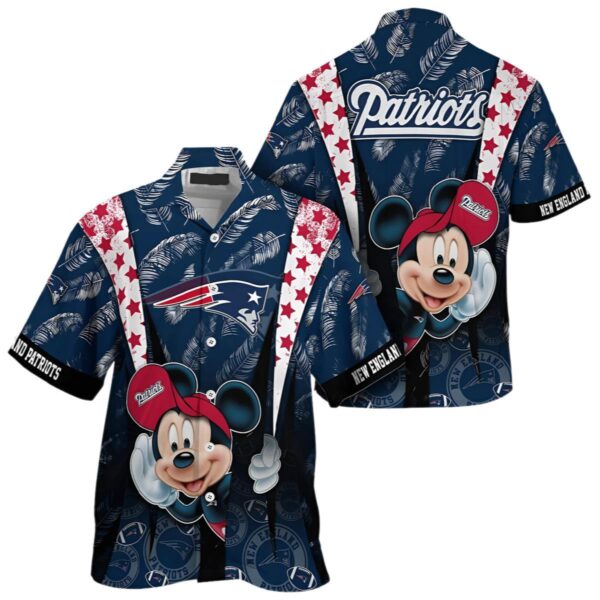 Mickey Mouse New England Patriots Hawaiian 1