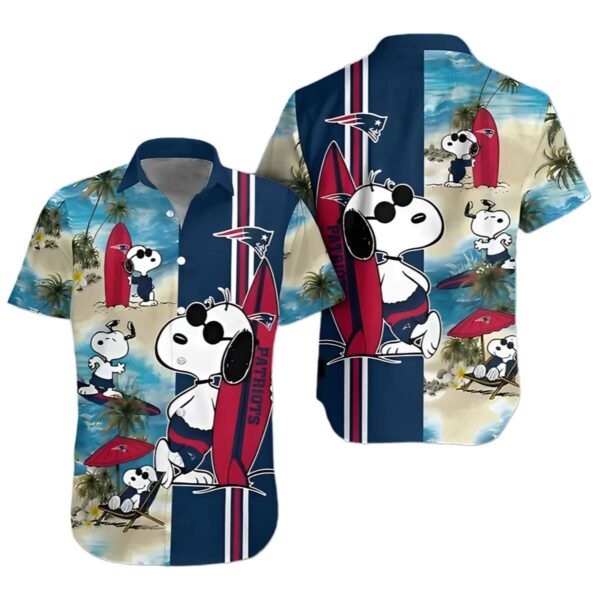 Middily Snoopy New England Patriots Hawaiian 1