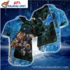 Midnight Roar Customizable Detroit Lions Hawaiian 1