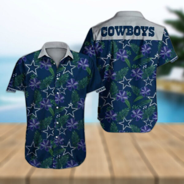 NFL Dallas Cowboys Hawaiian Tropical Flower All Over Print 1