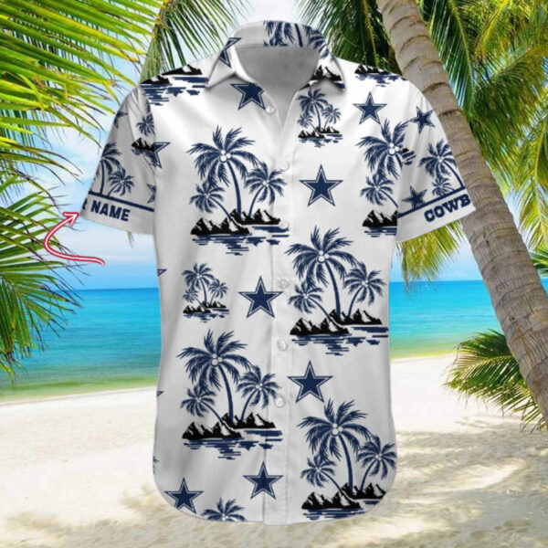 NFL Dallas Cowboys Palm Tree Tropical Summer Hawaiian 1