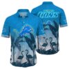 NFL Detroit Lions Hawaii Flamingo And Flower Funny Aloha 1