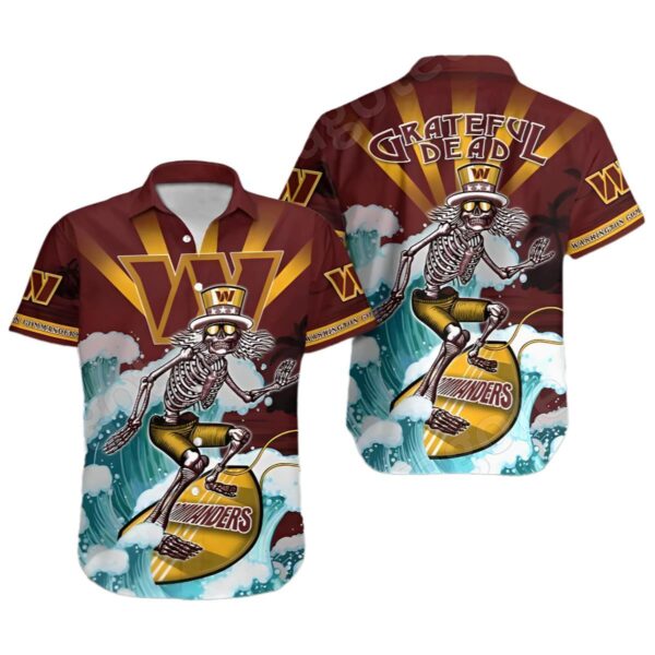 NFL Grateful Dead Washington Commanders Hawaiian 1