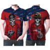 NFL New England Patriots Logo Hip Hop Skeleton Polo 1