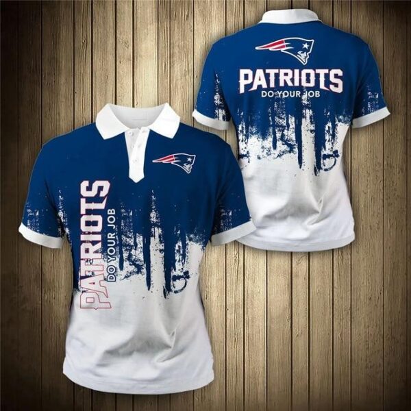 New England Patriots 3D Polo 1