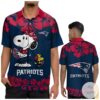 New England Patriots And Snoopy Hawaiian Blue 1