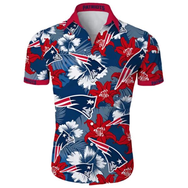 New England Patriots Hawaiian Tropical Flower 1