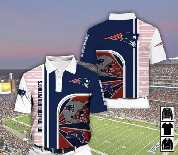 New England Patriots Nfl For Patriots Fan 3D Polo 1