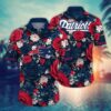 New England Patriots Sunset Wave Hawaiian