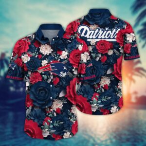 New England Patriots Sunset Wave Hawaiian